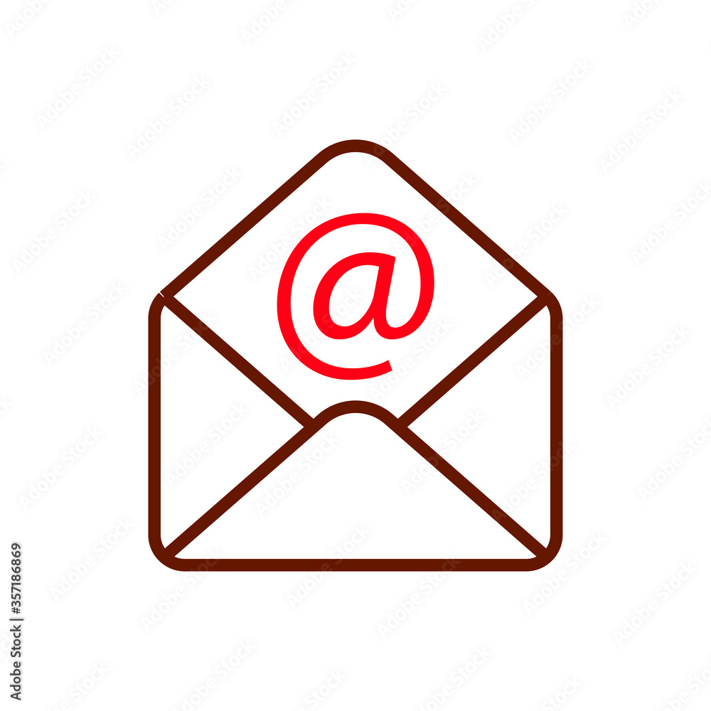 E mail line icon