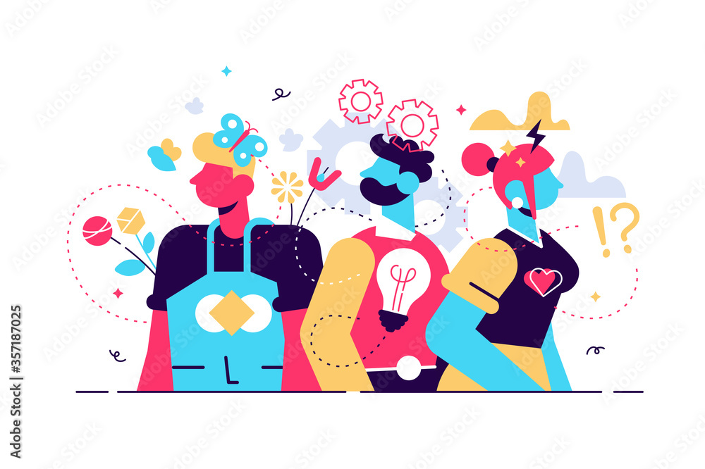 Behavior vector illustration. Flat tiny Behavior vector illustration. Flat tiny