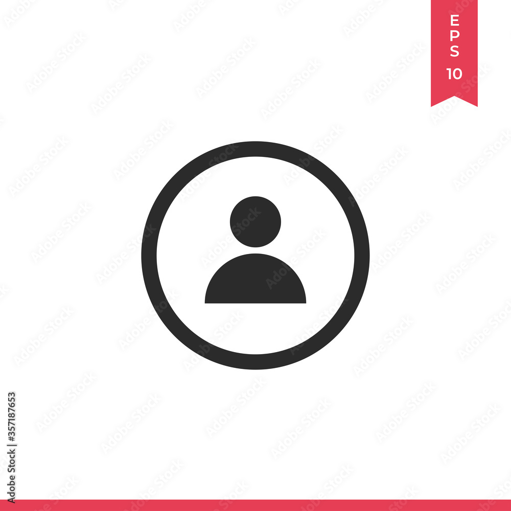 User vector icon, simple sign for web site and mobile app. User vector icon, simple sign for web site and mobile app.