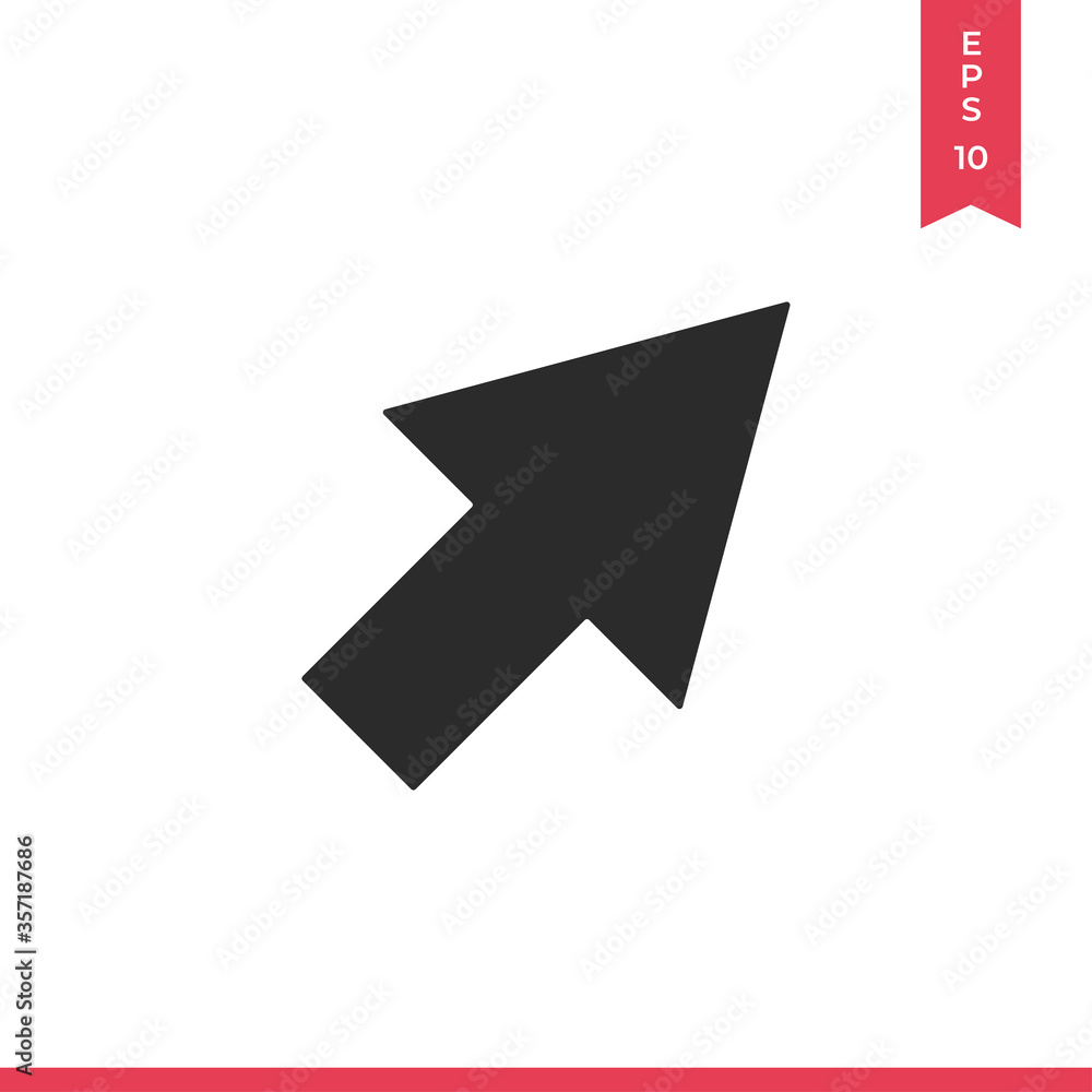 Arrow vector icon, simple sign for web site and mobile app. Arrow vector icon, simple sign for web site and mobile app.
