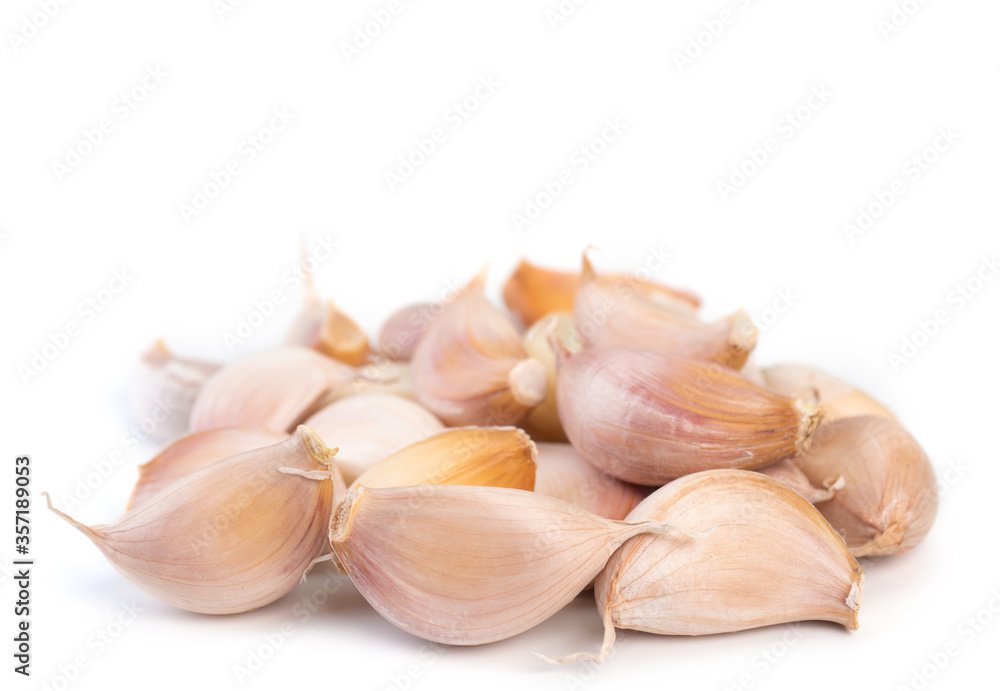 Fresh garlic isolated on white background. Fresh garlic isolated on white background.