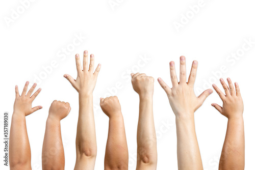 arms of the fist and the hand of the hand and the color of the skin