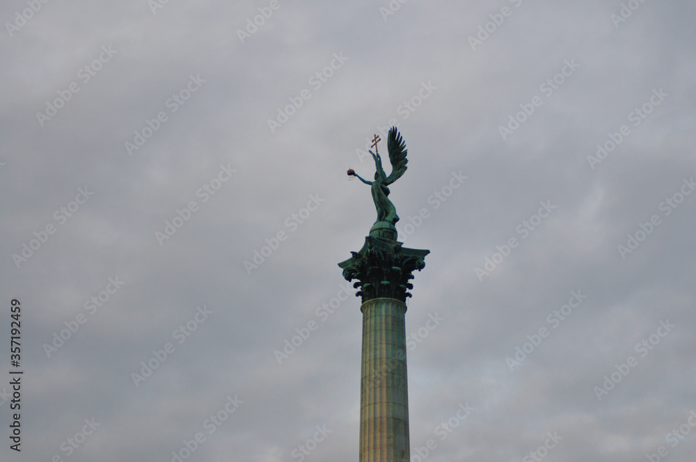 Heroes square budapest historical place