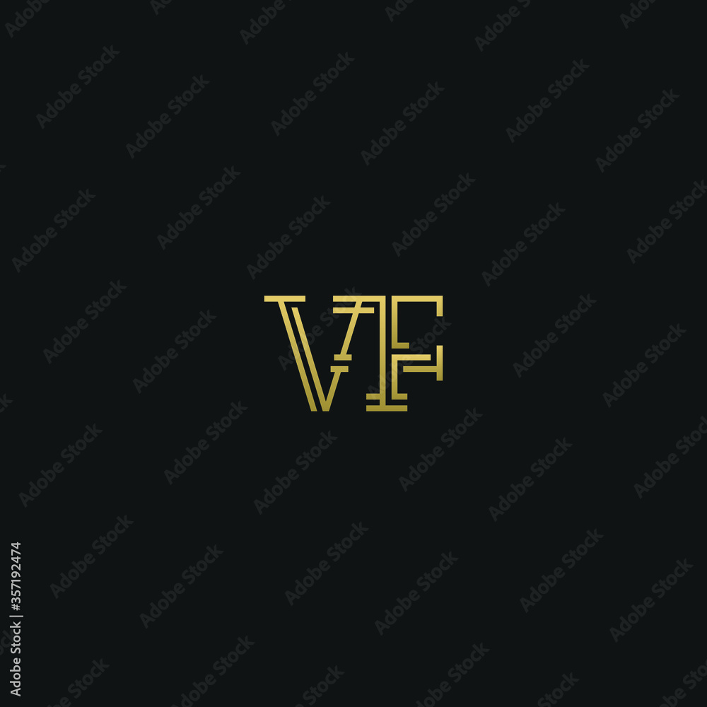 Creative modern elegant trendy unique artistic VF FV F V initial based letter icon logo. Creative modern elegant trendy unique artistic VF FV F V initial based letter icon logo.