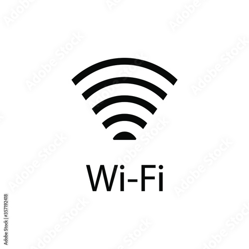 Wifi icon for interface and internet. Symbol of wlan access, wireless wifi hotspot signal sign, icon.