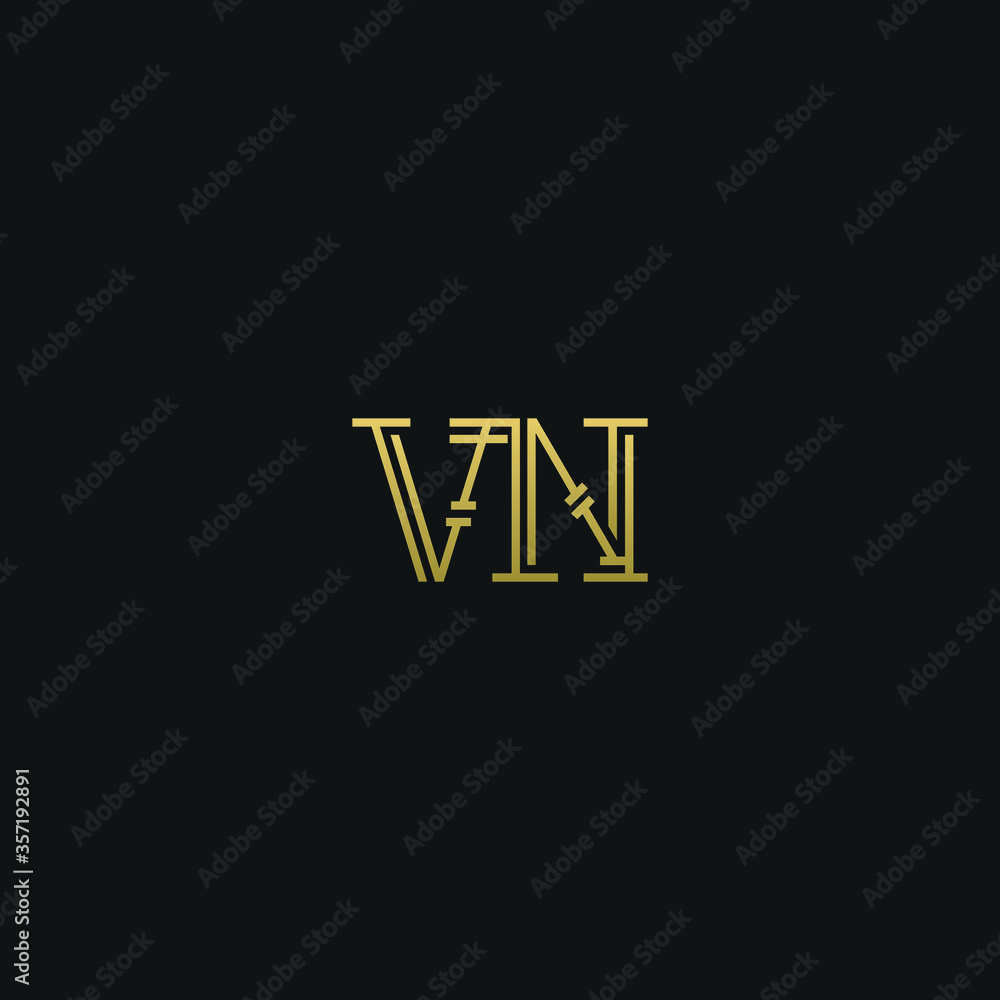 Creative modern elegant trendy unique artistic VN NV N V initial based letter icon logo. Creative modern elegant trendy unique artistic VN NV N V initial based letter icon logo.