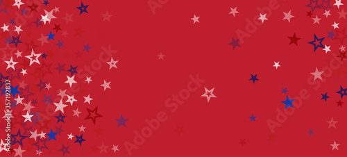 National American Stars Vector Background. USA 11th of November Memorial Labor Veteran's President's 4th of July Independence Day 