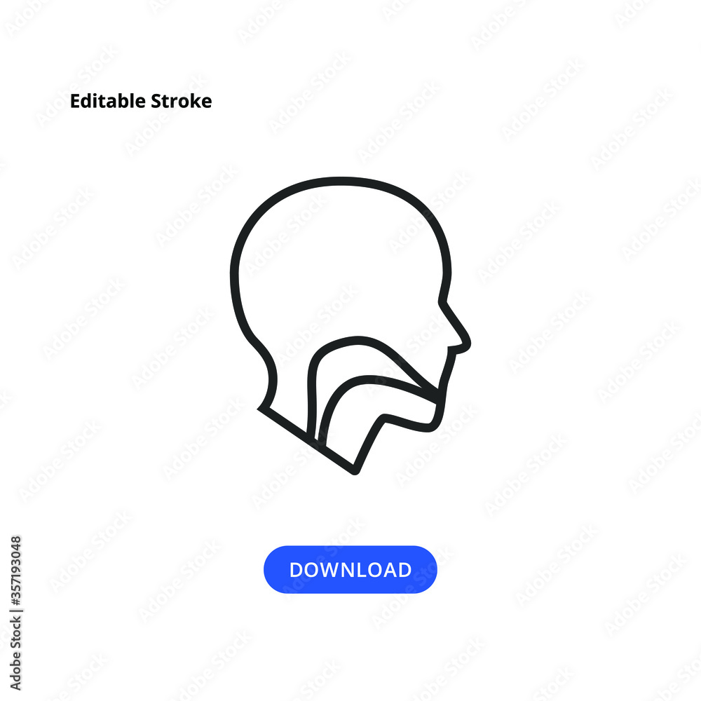 Esophagus, Oral Cavity, Pharynx and Esophagus Glyph Icon. Upper Section of Alimentary Canal. Silhouette Symbol. Negative Space. Human head throat system line icon.
Esophagus, Oral Cavity, Pharynx and Esophagus Glyph Icon. Upper Section of Alimentary Canal. Silhouette Symbol. Negative Space. Human head throat system line icon.