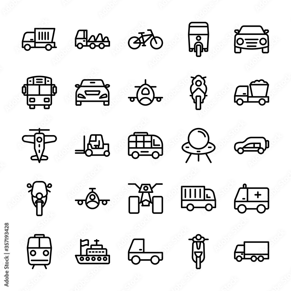 Automobile Line Vector Icons 6
Automobile Line Vector Icons 6