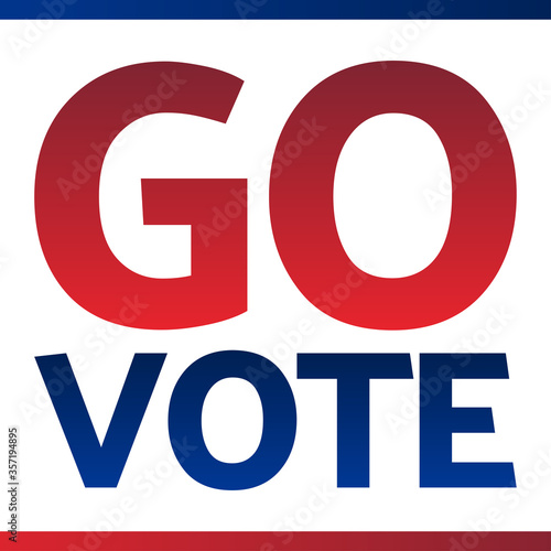 The 2020 United States Presidential Election concept. Template for background, banner, card, poster with text inscription. Vector EPS10 illustration.