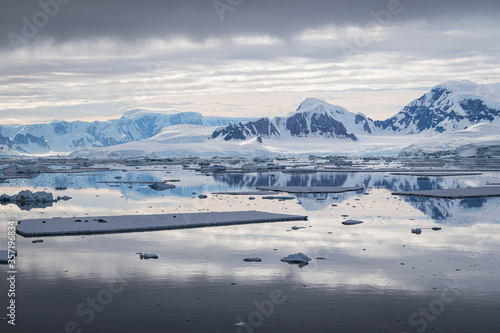 Icebergs along the Grandidier Channel  Antarctica