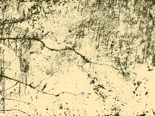 A a pale yellow vector texture of distressed, urban, grungy concrete with aged and weathered damage. Ideal for use as a background texture.