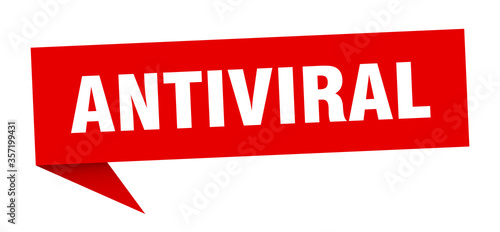 antiviral banner. antiviral speech bubble. antiviral sign