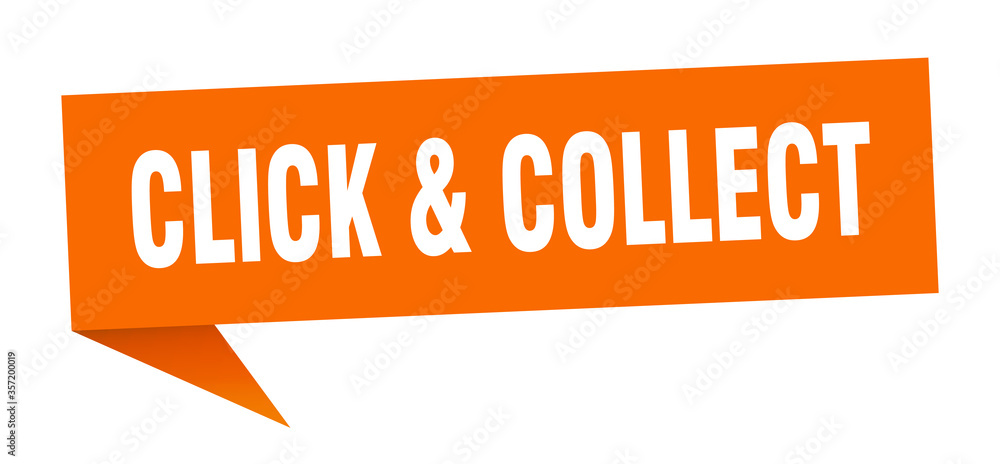 click & collect banner. click & collect speech bubble. click & collect sign click & collect banner. click & collect speech bubble. click & collect sign