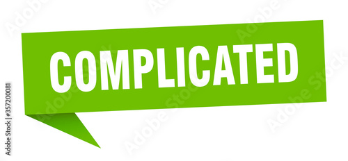 complicated banner. complicated speech bubble. complicated sign
