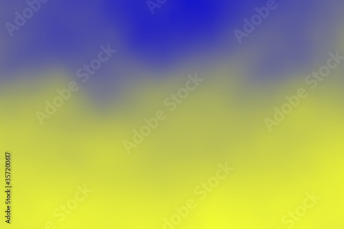 Abstract gradient color blue and yellow for background design.