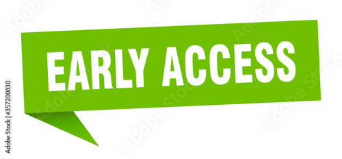 early access banner. early access speech bubble. early access sign