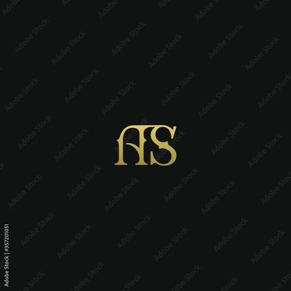 Creative modern elegant trendy unique artistic AS SA A S initial based letter icon logo. Creative modern elegant trendy unique artistic AS SA A S initial based letter icon logo.