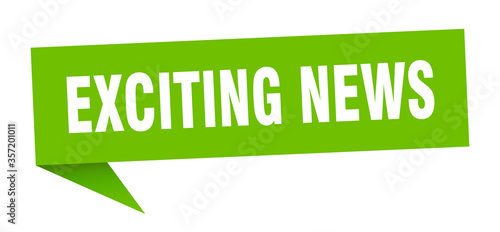 exciting news banner. exciting news speech bubble. exciting news sign