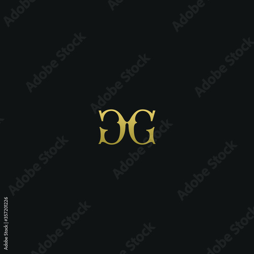 Creative modern elegant trendy unique artistic GG G initial based letter icon logo. © Brand Lee