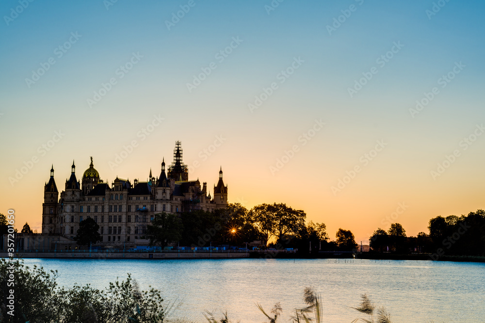 Schwerin palace or Schwerin Castle, northern Germany.