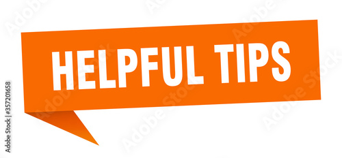 helpful tips banner. helpful tips speech bubble. helpful tips sign