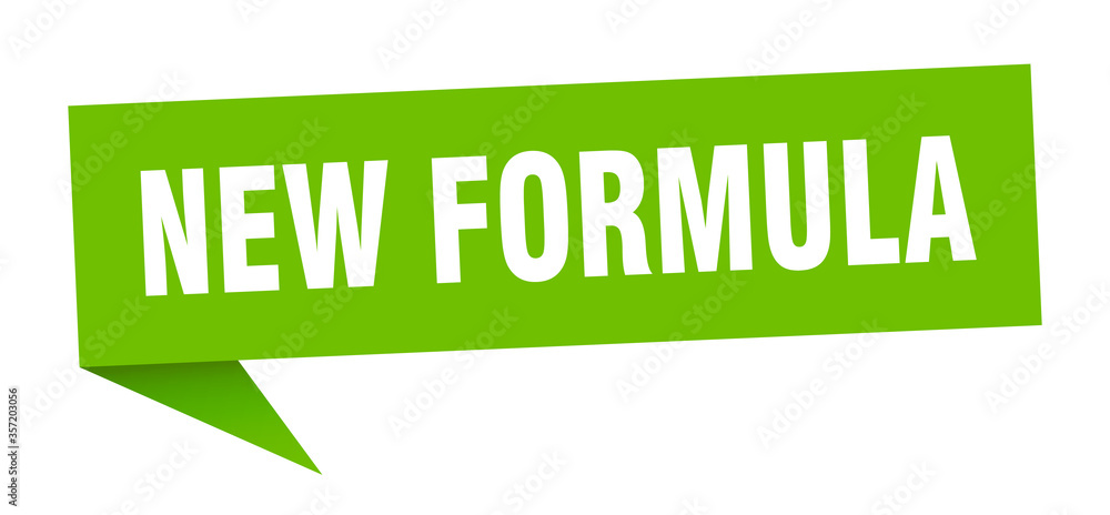 new formula banner. new formula speech bubble. new formula sign new formula banner. new formula speech bubble. new formula sign