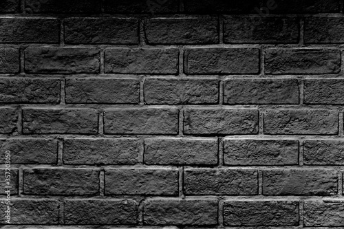 dark tone retro  bricks wall for background design.