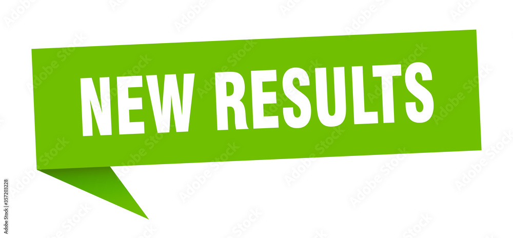 new results banner. new results speech bubble. new results sign new results banner. new results speech bubble. new results sign