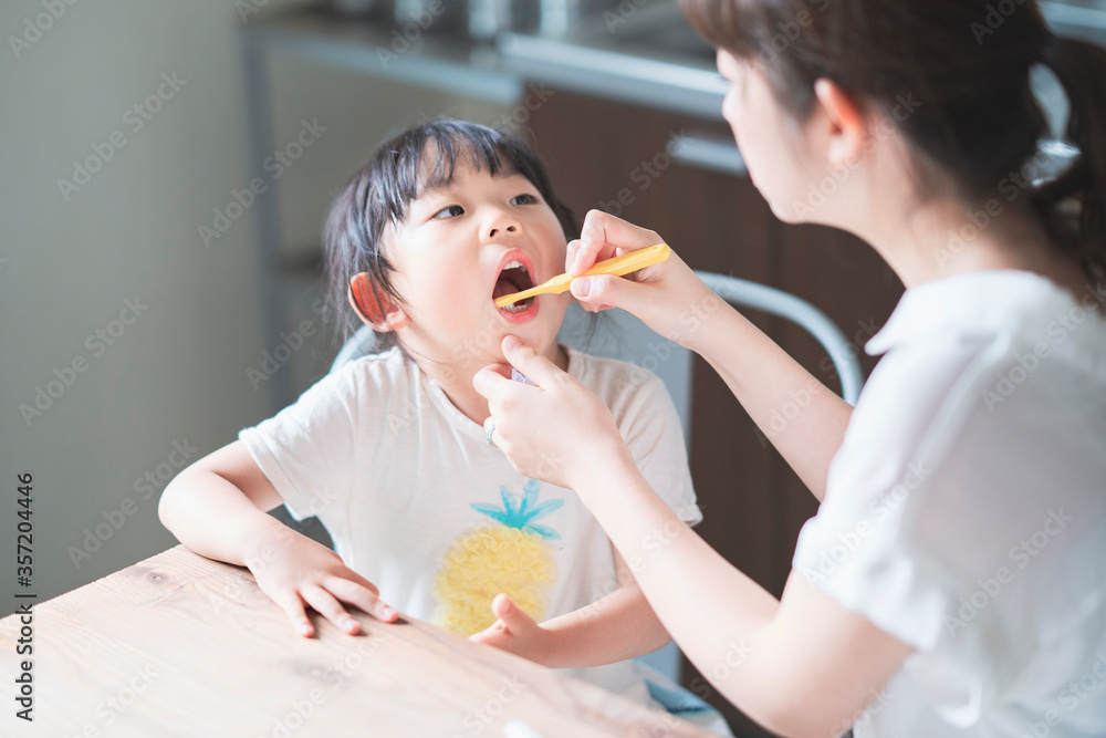 親子で歯磨き 親子で歯磨き