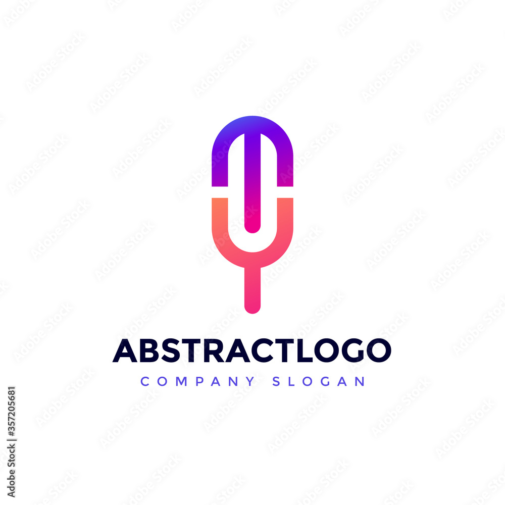 Fototapeta premium YT monogram Logo Lettering composition graphic symbol template for business company