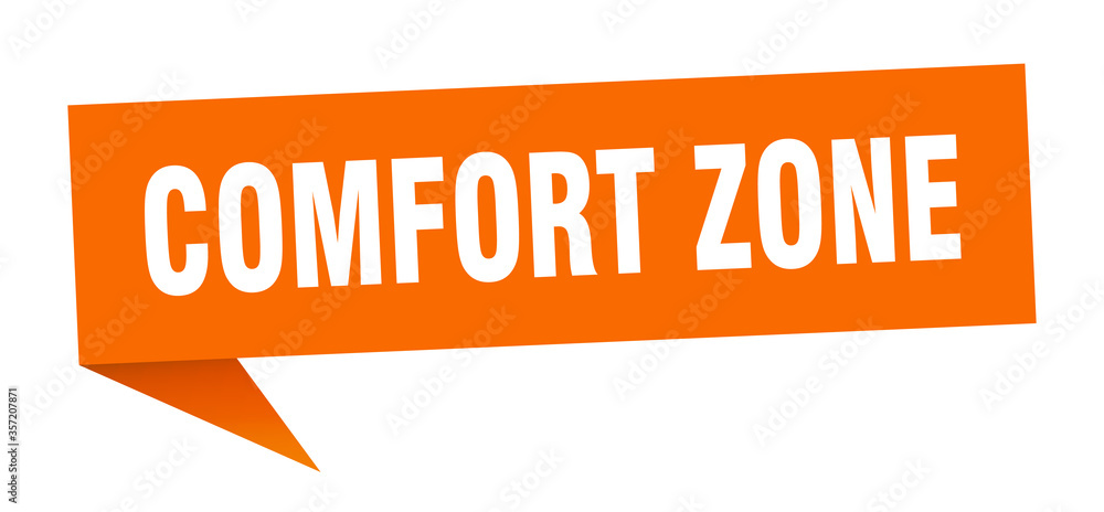 comfort zone banner. comfort zone speech bubble. comfort zone sign