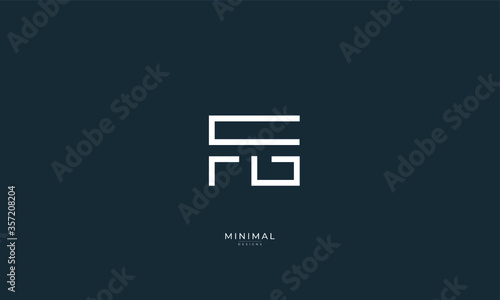 Alphabet letter icon logo FG