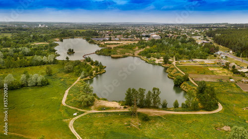 Sand mining, beautiful landscape.