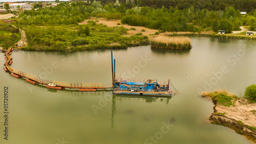 Quadro su tela Sand mining, beautiful landscape.
