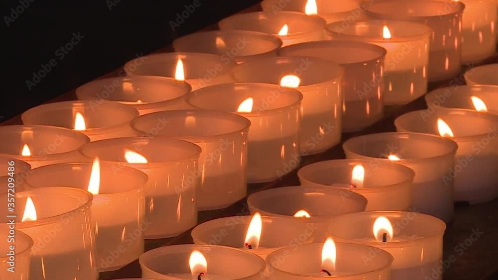 Candles burn in the church Candles burn in the church