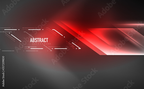 Dynamic neon shiny abstract background. Trendy abstract layout template for business or technology presentation, internet poster or web brochure cover, wallpaper