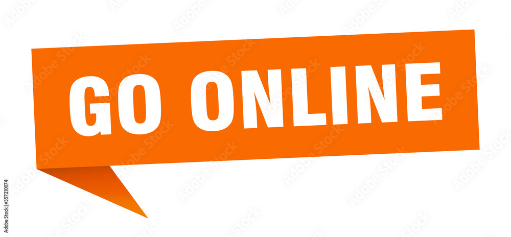 go online banner. go online speech bubble. go online sign go online banner. go online speech bubble. go online sign