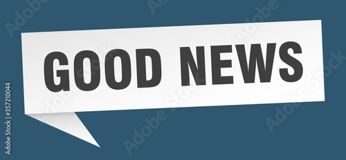 good news banner. good news speech bubble. good news sign