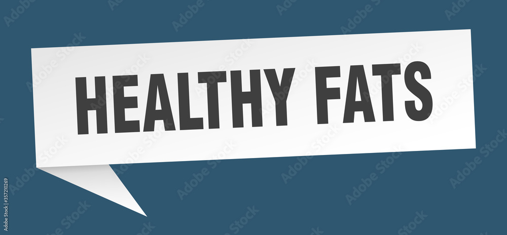 healthy fats banner. healthy fats speech bubble. healthy fats sign