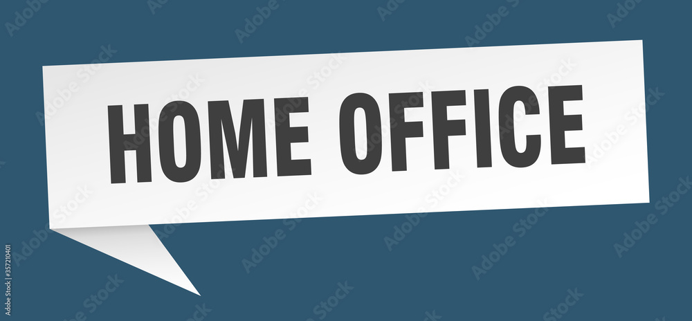 home office banner. home office speech bubble. home office sign