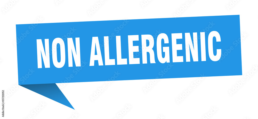 non allergenic banner. non allergenic speech bubble. non allergenic sign