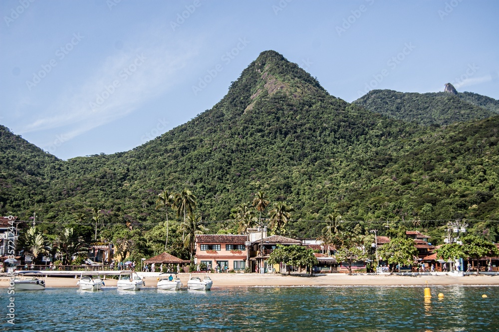 Scenic view of the Ilha Grande coast in Rio De Janeiro, Brazil