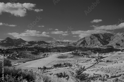 mountain landscape in infrared