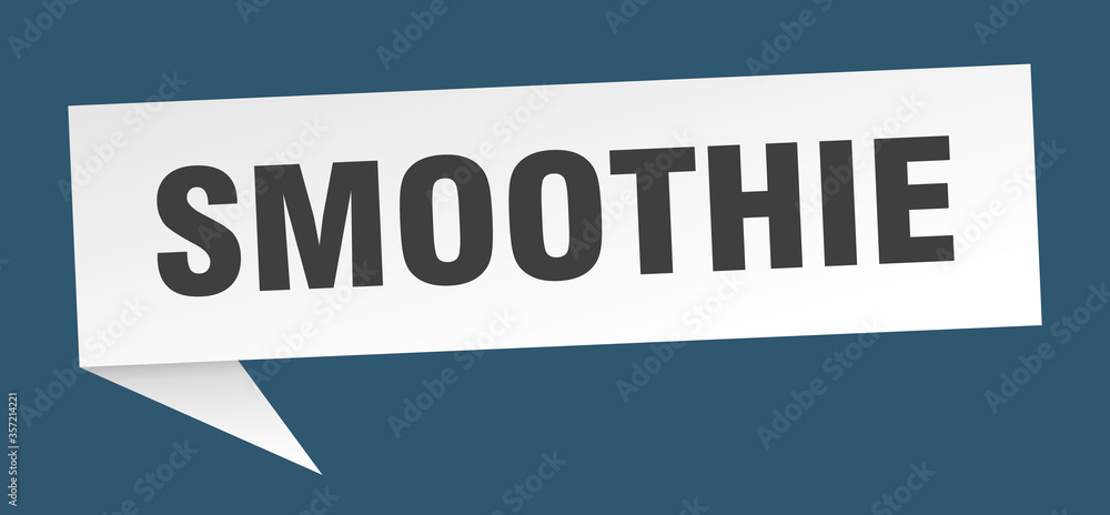 smoothie banner. smoothie speech bubble. smoothie sign