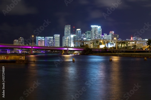 Miami city skyline at night © CarlosFPineda