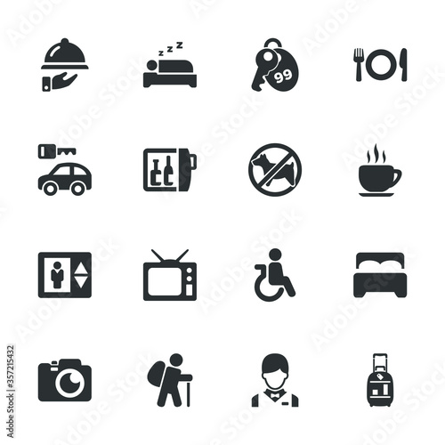 Hotel & vacation icons - Set 1