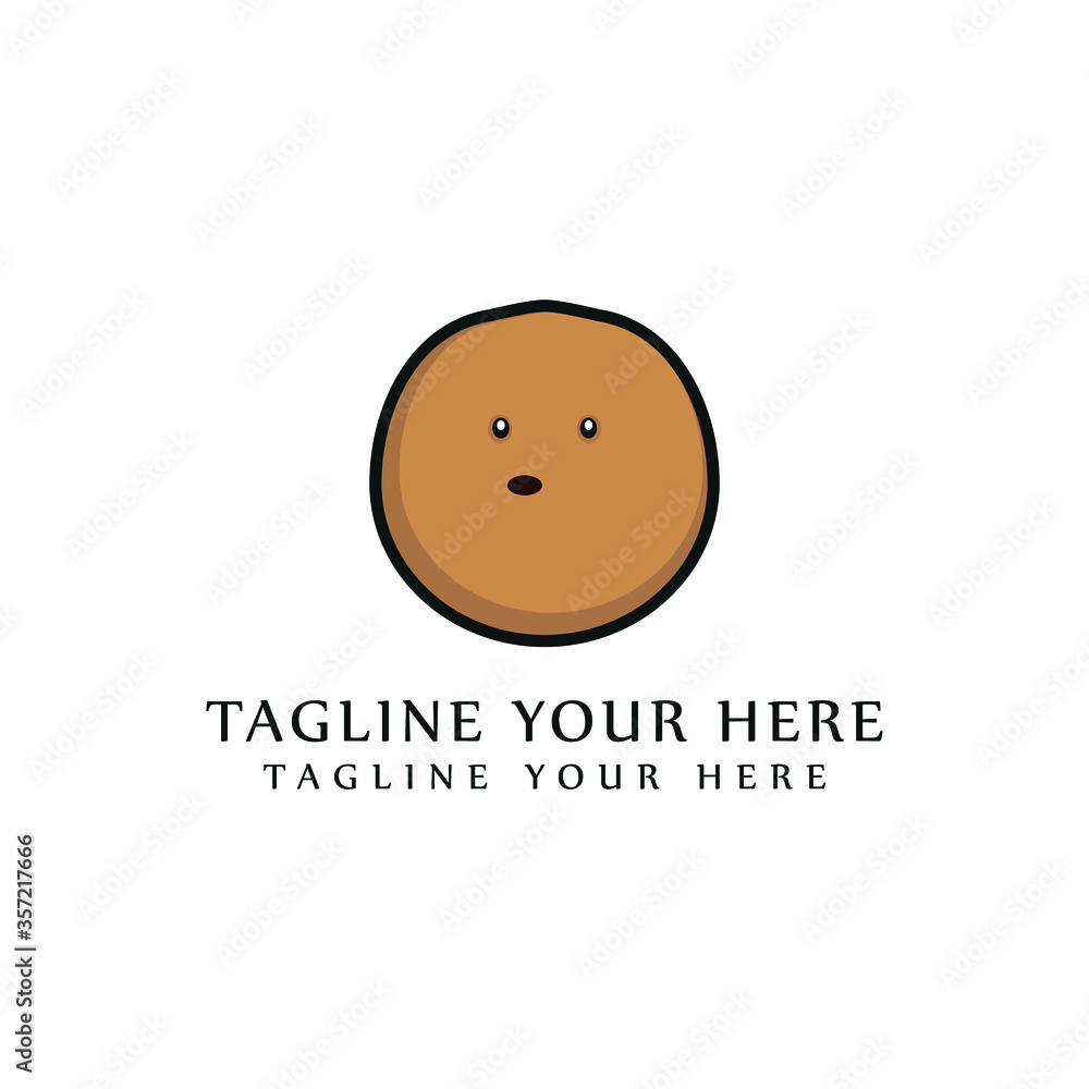 cute expression of potato characters logo design. character cartoon potato cute expression of potato characters logo design. character cartoon potato