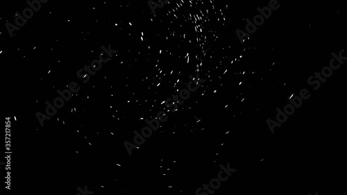 Perfect blue fire particles embers texture. Abstract flying sparkle overlays on background for text or space. Stock illustration. © Victor