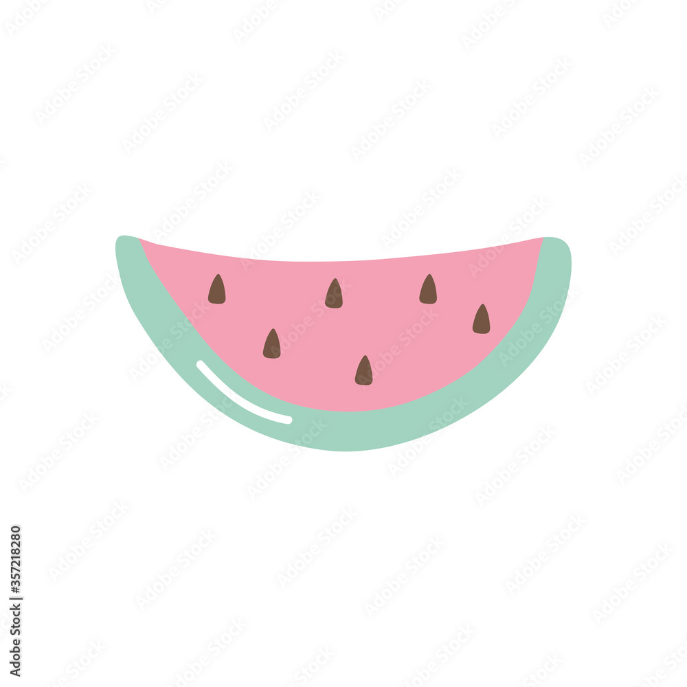 watermelon fruit icon, flat style watermelon fruit icon, flat style